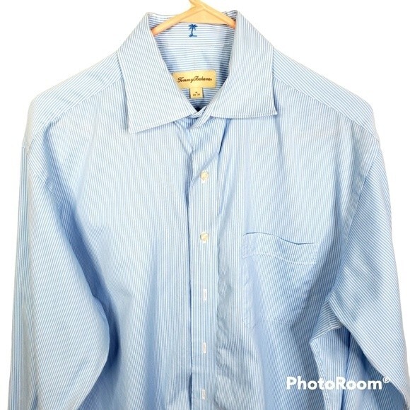 Tommy Bahama Mens Long Sleeve Button Down Striped Shirt - Picture 3 of 6